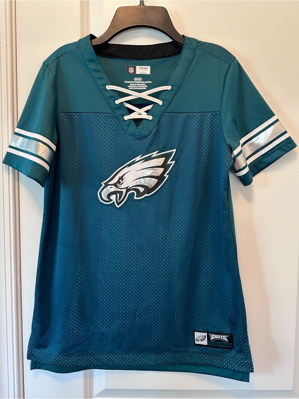 NFL Philadelphia Eagles Women's Lace-Up Football Jersey Size Small